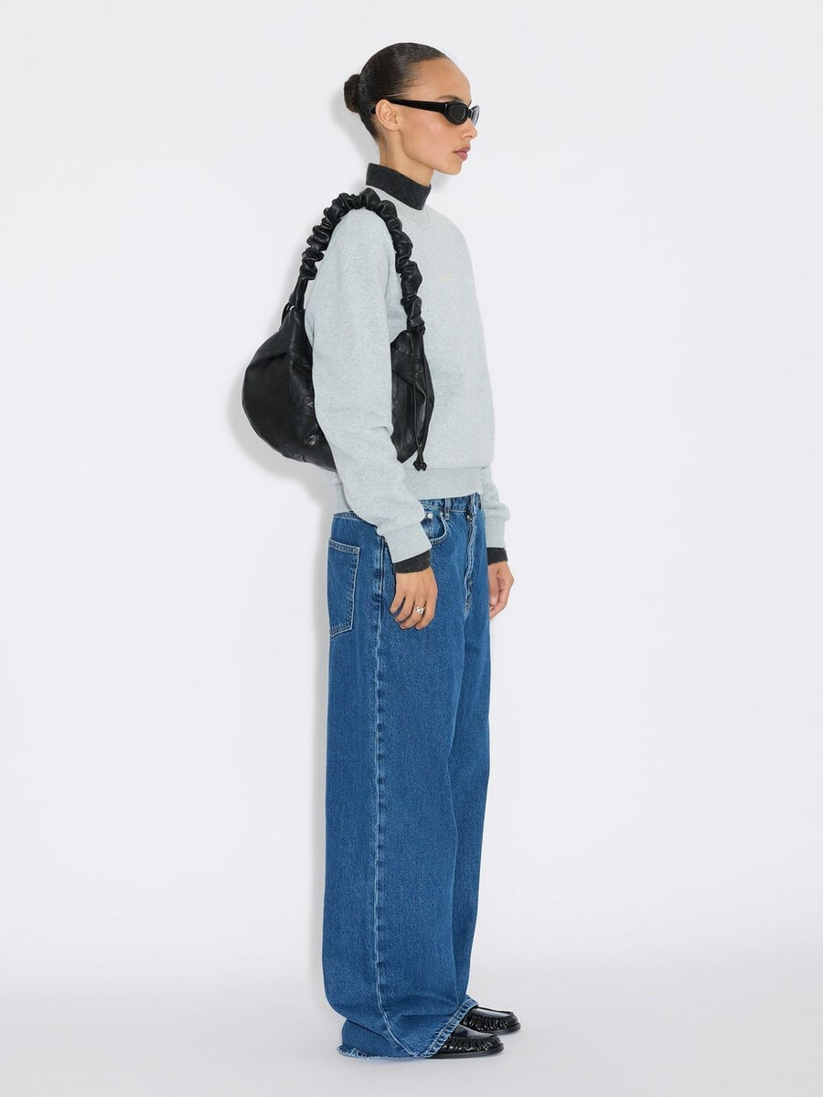 leni slouchy läder cocoon väska