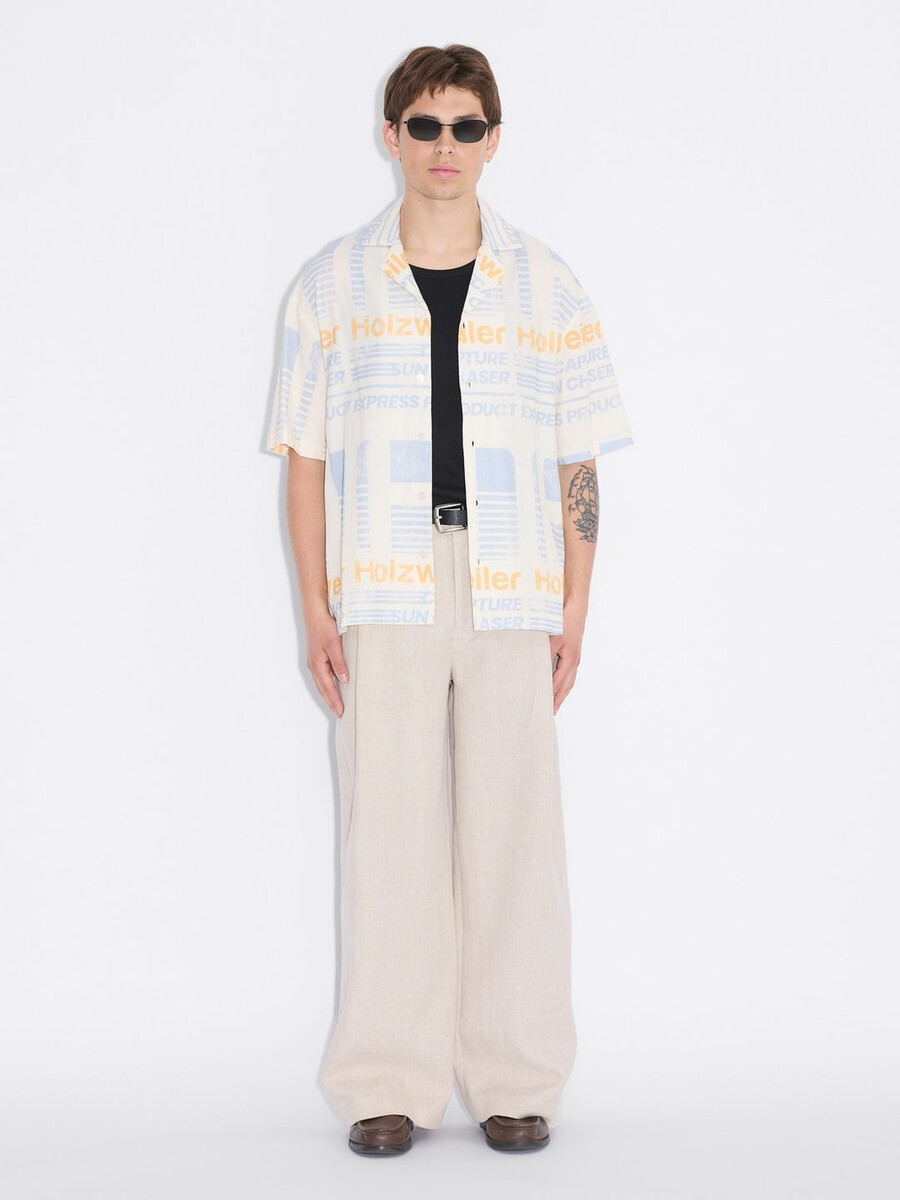 skjorta med pirtryck