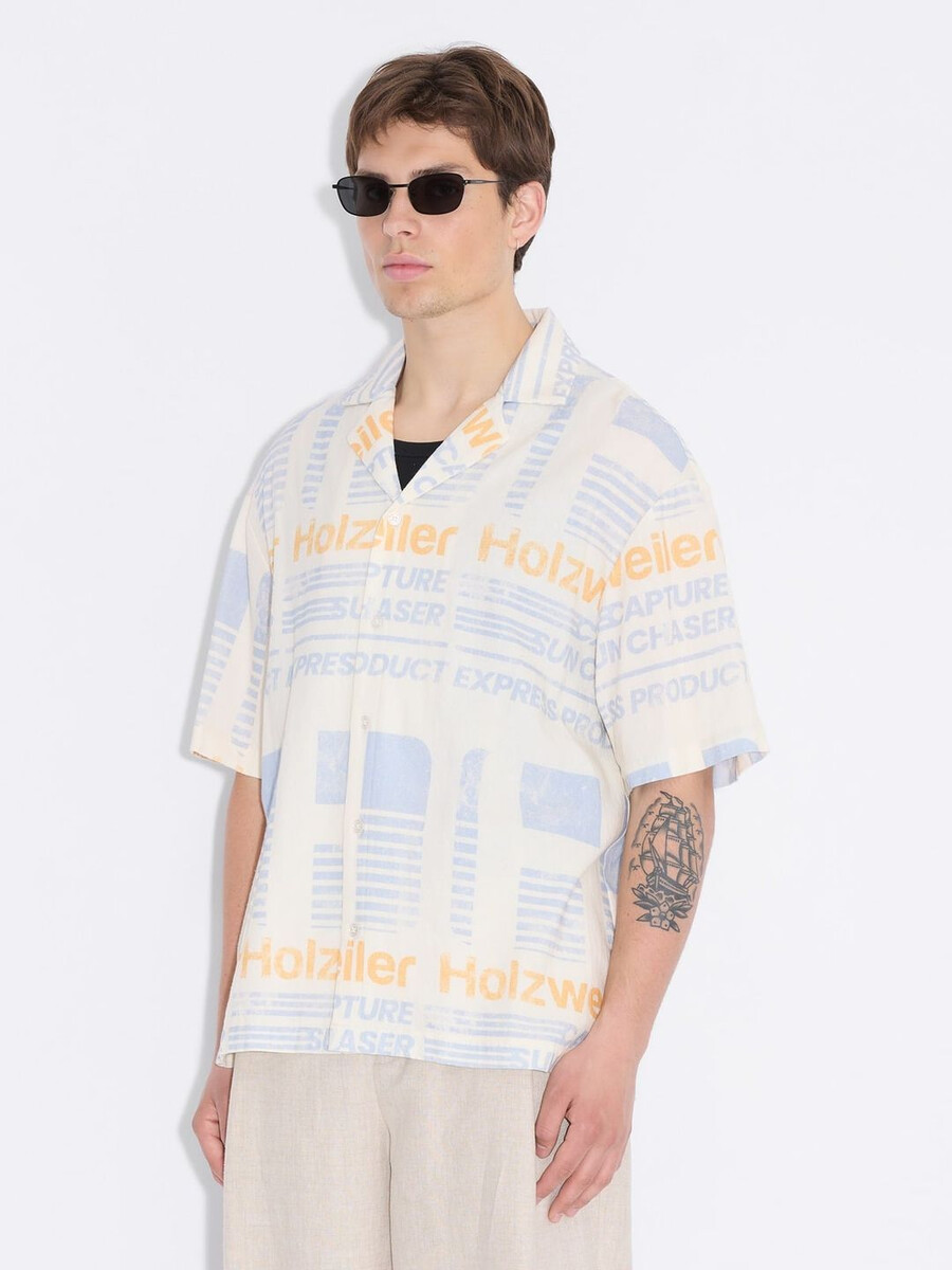 skjorta med pirtryck