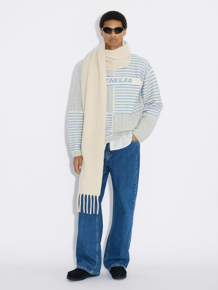 idro lammullshalsduk med tofsar